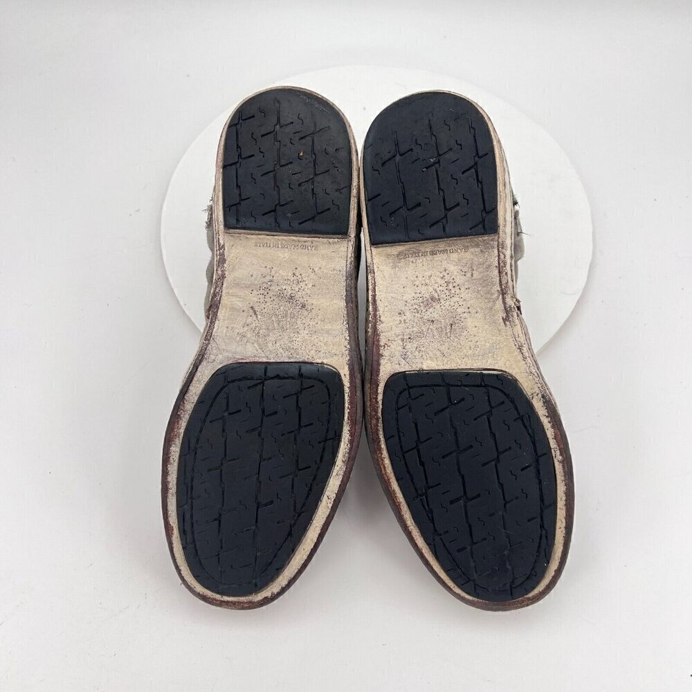 John Varvatos Collection Artisan Double Lace Men 8 High Top Shoe Zipper Sneakers - Picture 12 of 16